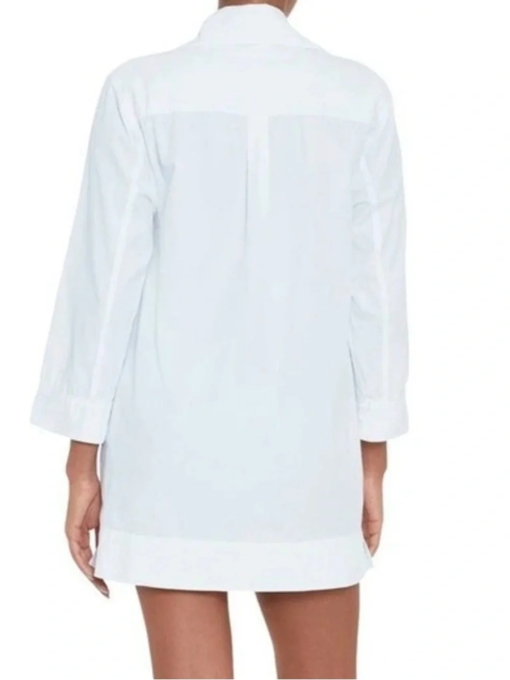 🆕 Ralph Lauren Black Label White Lace-Up Tunic Swim Coverup size Large